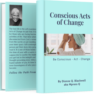 Conscious Acts of Change book cover and backing ebook